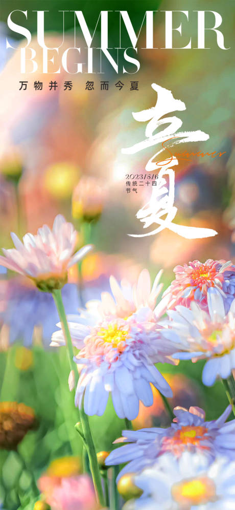 源文件下载【立夏节气海报】编号：59540016267931460