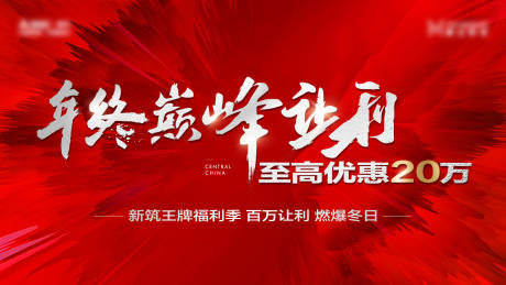 源文件下载【地产冲刺海报】编号：46570015914583848