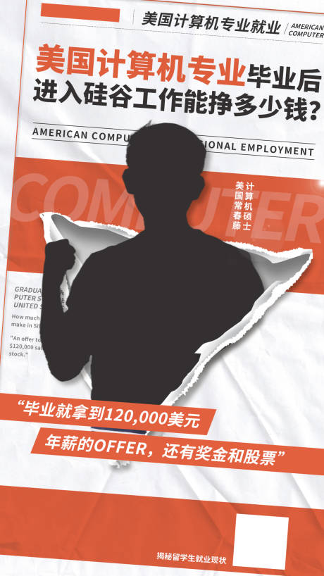 源文件下载【享设计】搜索编号：26150015920459993【国外留学回国就业人物海报】