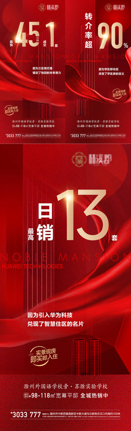 源文件下载【地产红金热销价值点海报】编号：54350015838067109