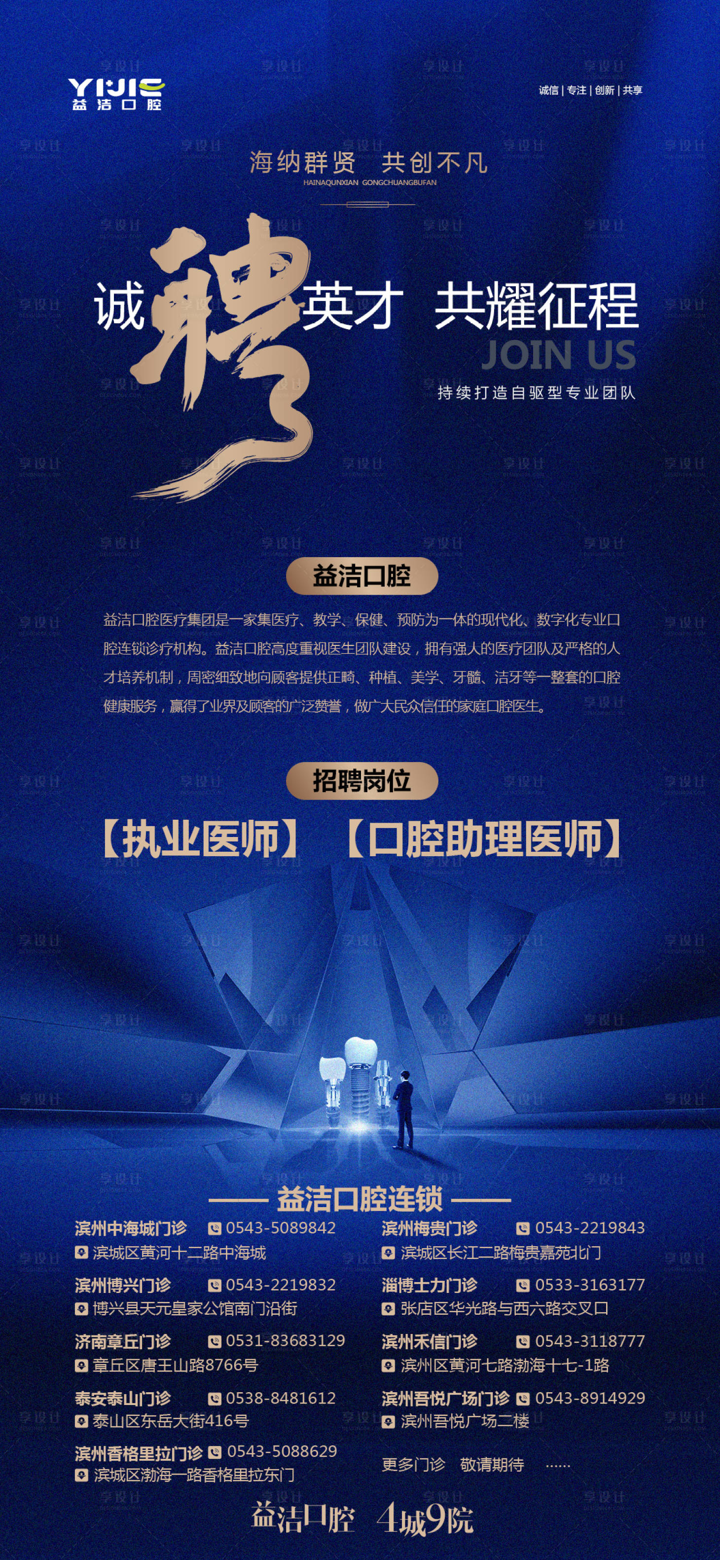 源文件下載【享設計】搜索編號：27720016170858173【招聘口腔醫生海報】