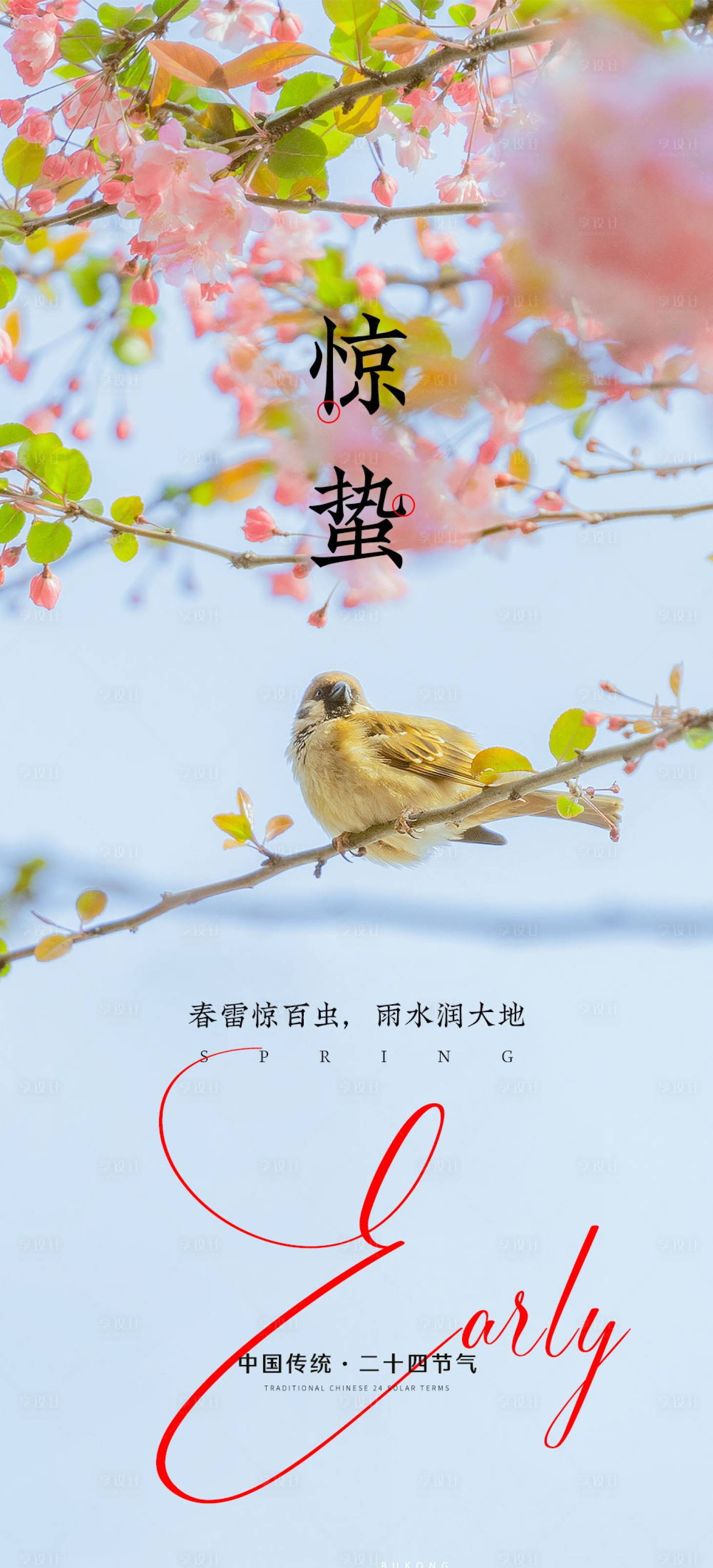 源文件下载【惊蛰海报】编号：76240016164114658