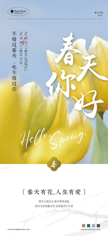 编号：20230418162545429【享设计】源文件下载-小清新黄色花朵背景高级简约春日
