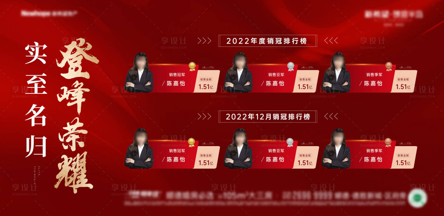 源文件下載【享設(shè)計(jì)】搜索編號(hào)：53990016254062742【地產(chǎn)銷冠紅金海報(bào)展板】