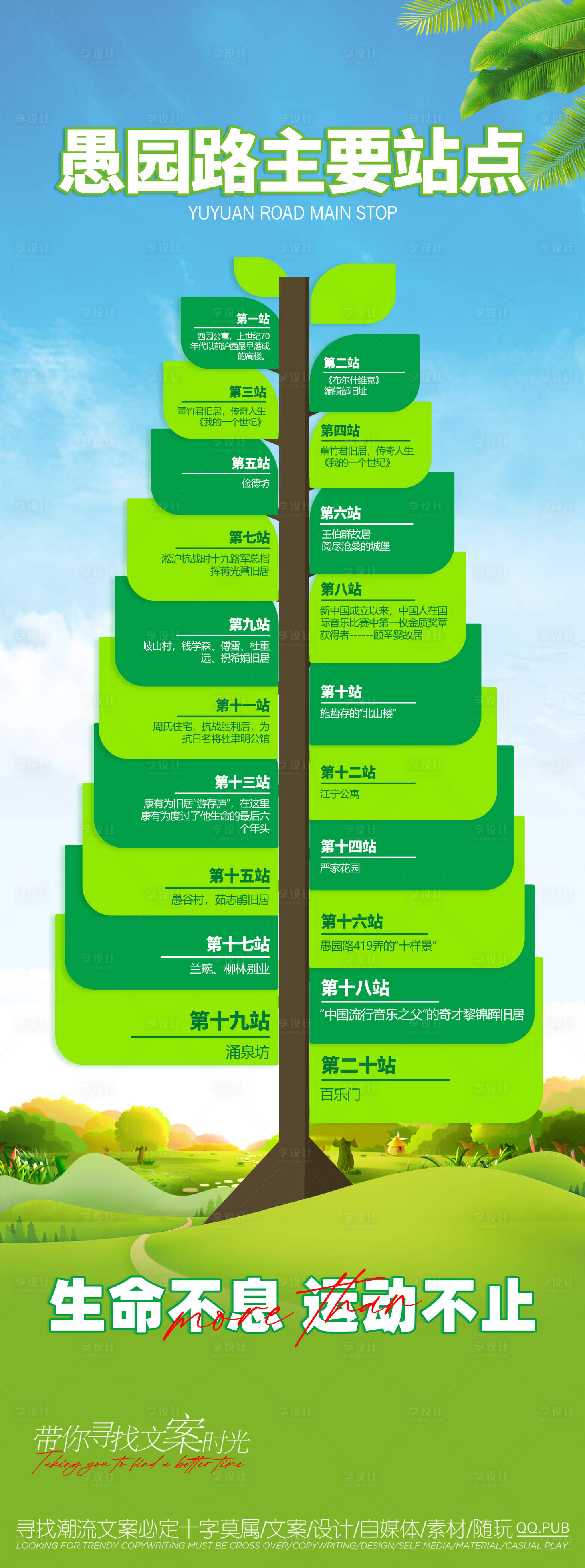 源文件下载【享设计】搜索编号：91560016069126229【绿色景点指引海报】