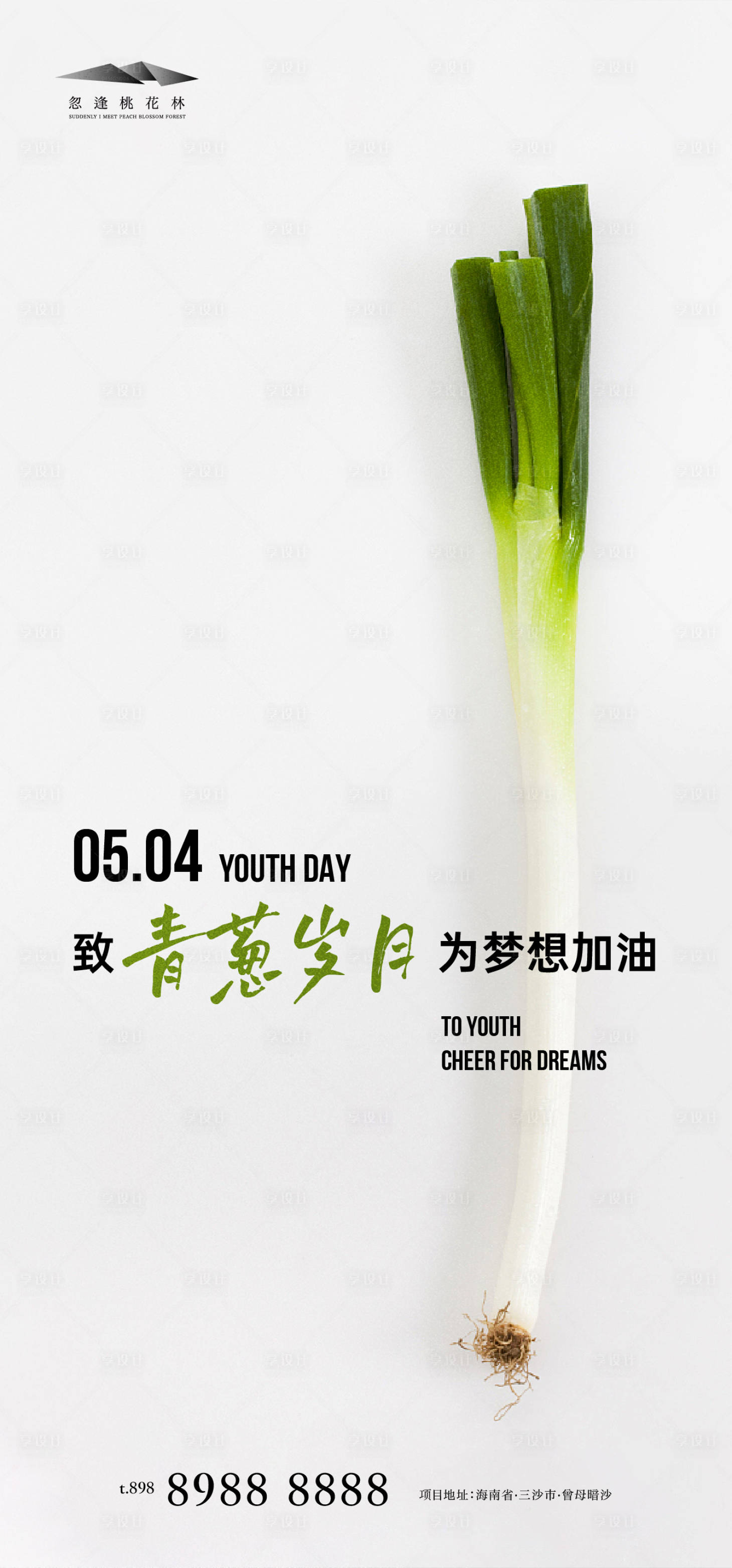 源文件下载【青年节简约海报】编号：30570015964521002