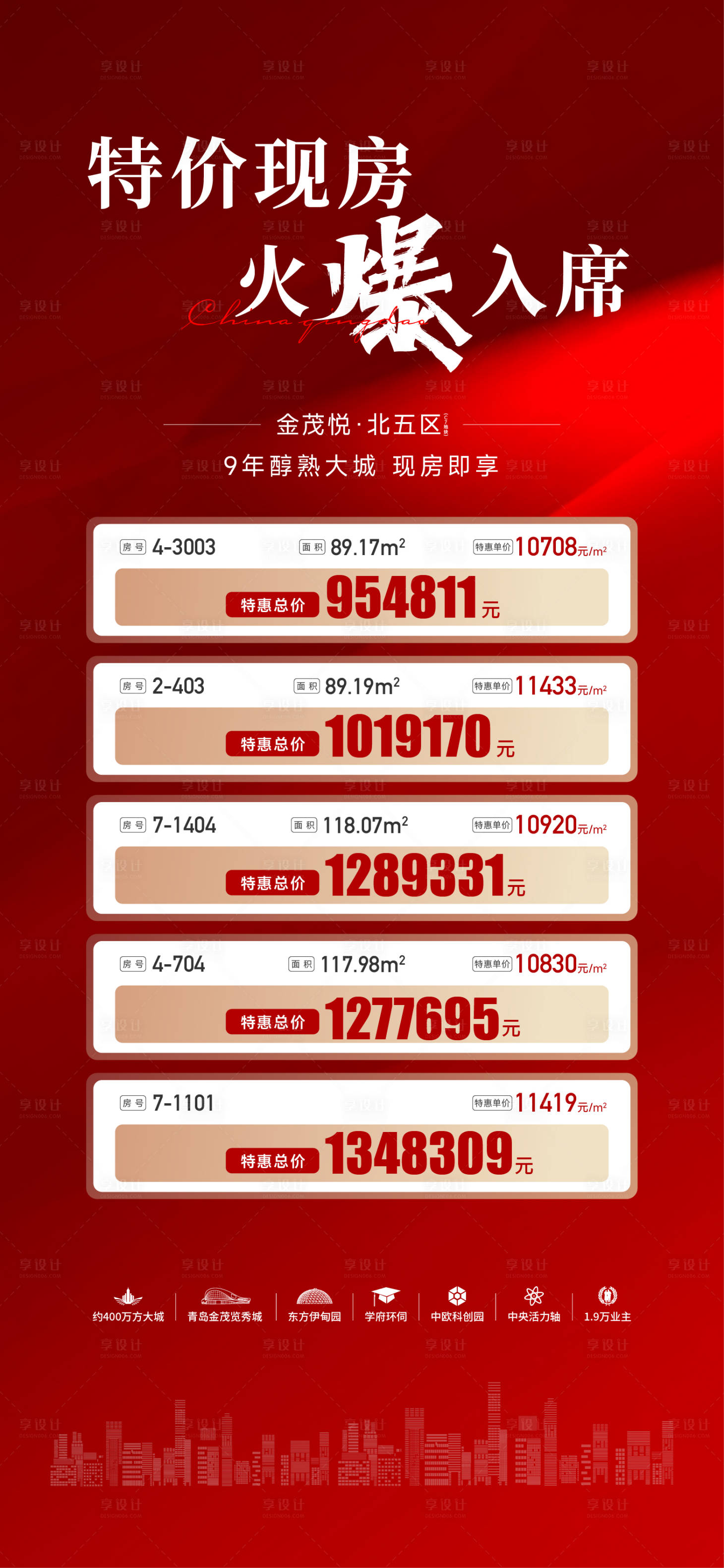 源文件下載【享設計】搜索編號：35850015849367882【特價房紅金】