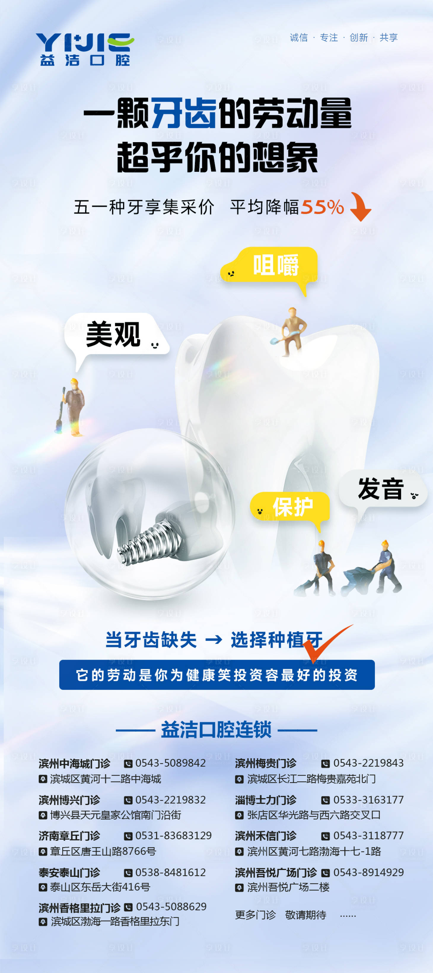 源文件下載【享設(shè)計(jì)】搜索編號(hào)：99920016385786111【口腔牙齒種植牙51五一勞動(dòng)節(jié)海報(bào)】