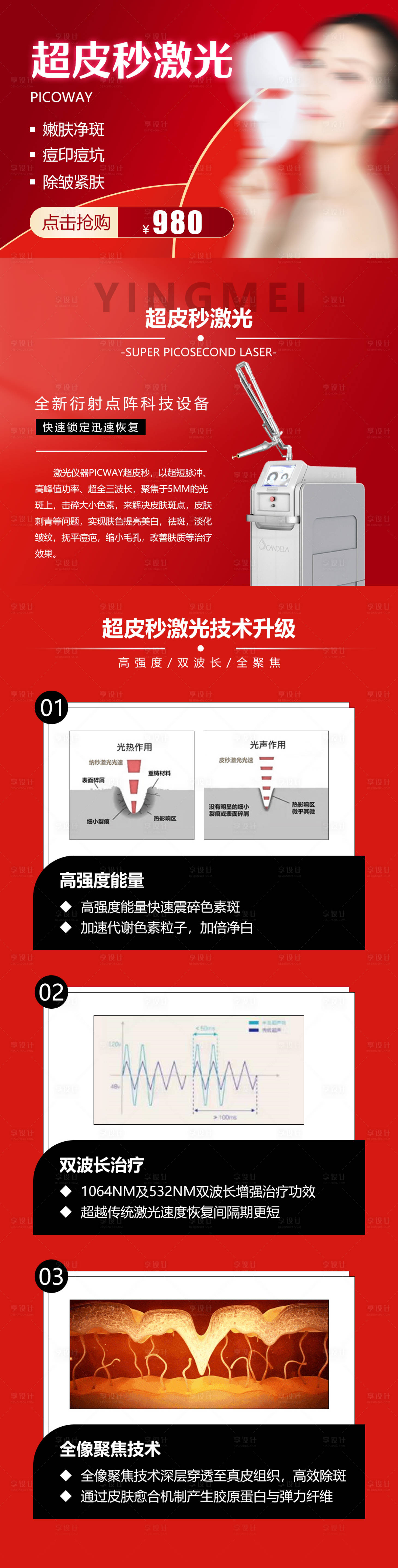 源文件下载【享设计】搜索编号：21850015879542727【医美超皮秒活动长图海报】