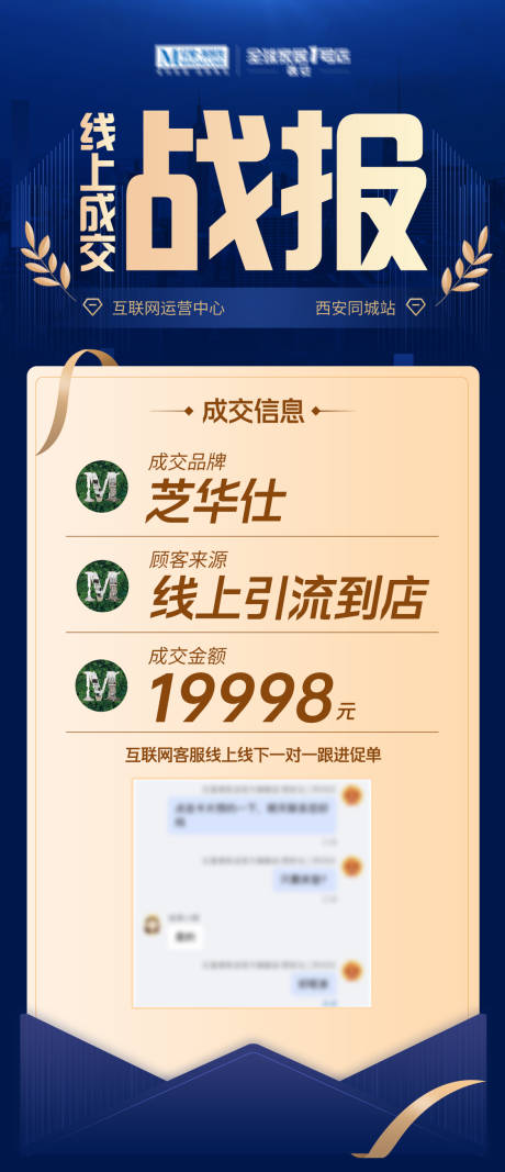 源文件下载【蓝色金色销售成交战报 】编号：82550016211259193