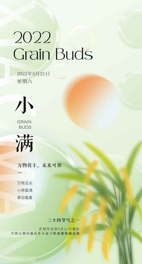 源文件下载【小满节气海报】编号：84000016396208245