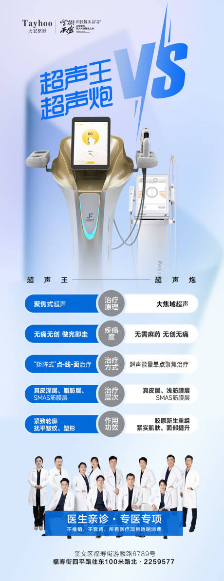 源文件下载【医美整形超声炮对比仪器海报】编号：19070015967261323
