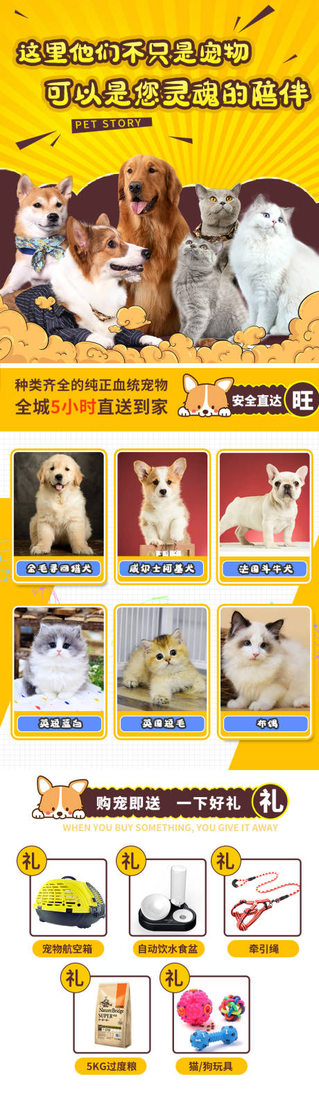 源文件下載【享設(shè)計(jì)】搜索編號(hào)：98110015983849703【寵物長(zhǎng)圖詳情頁(yè)】