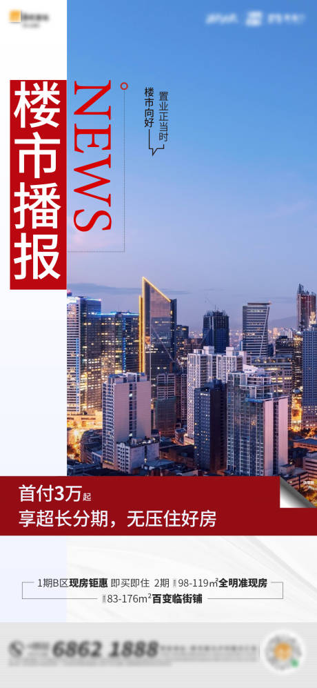 源文件下载【楼市播报单图】编号：14490016177447592