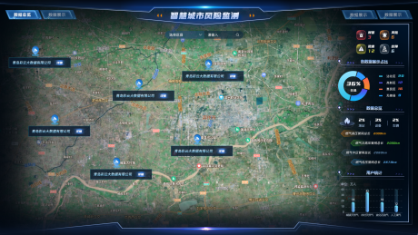 源文件下载【智慧城市数据大屏】编号：27290016053315107