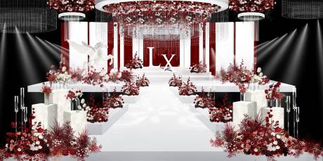 高级红白婚礼舞美设计-源文件【享设计】