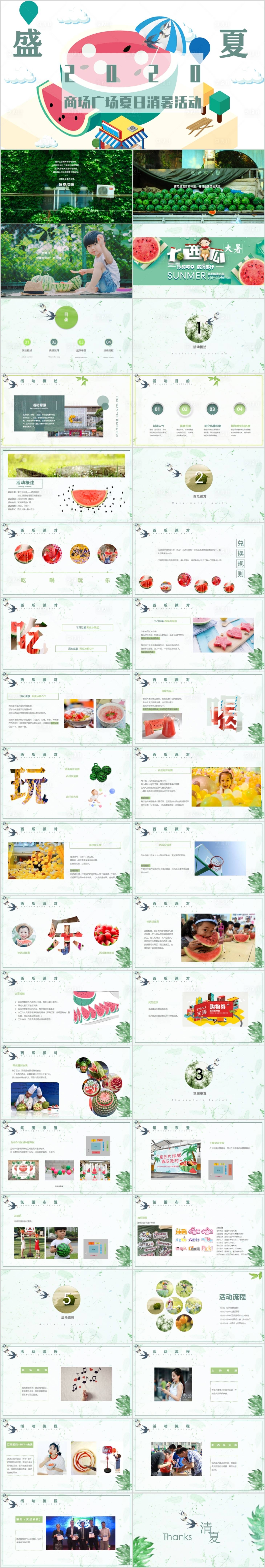 源文件下載【享設(shè)計(jì)】搜索編號(hào)：99570015775722363【商業(yè)廣場(chǎng)西瓜派對(duì)主題活動(dòng)方案PPT】