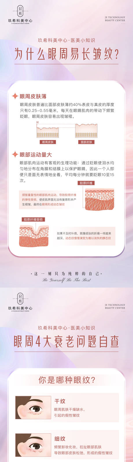 源文件下载【享设计】搜索编号：56450015988985775【医美眼周眼纹小知识海报】