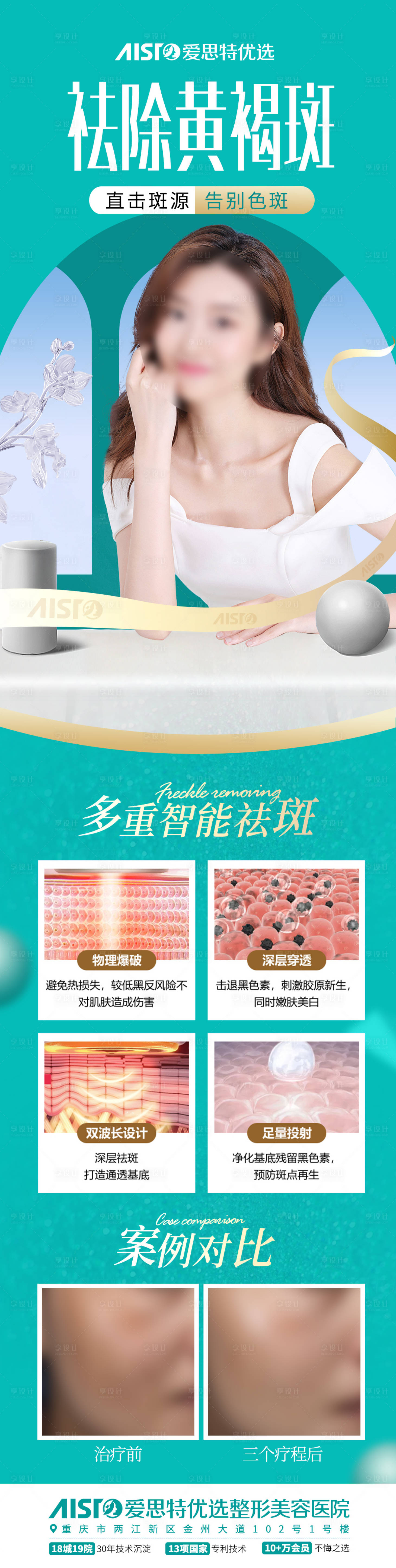 源文件下载【享设计】搜索编号：78770015840561701【医美黄褐斑长图】
