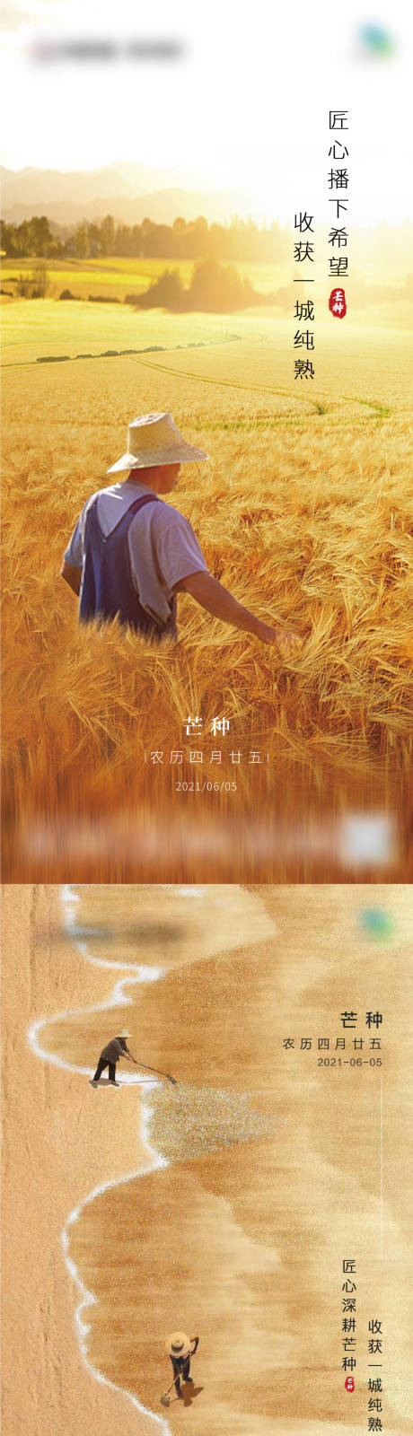 源文件下载【享设计】搜索编号：62530015795434403【房地产芒种海报】