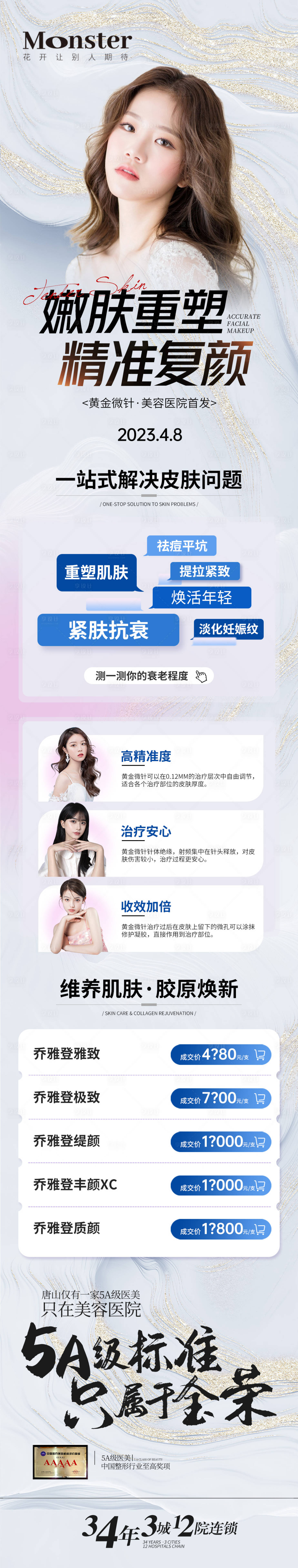 源文件下载【医美黄金微针专题长图】编号：15580015974664516