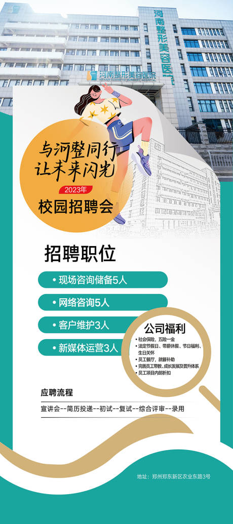 源文件下载【整形医院招聘广告设计】编号：30050016135338941