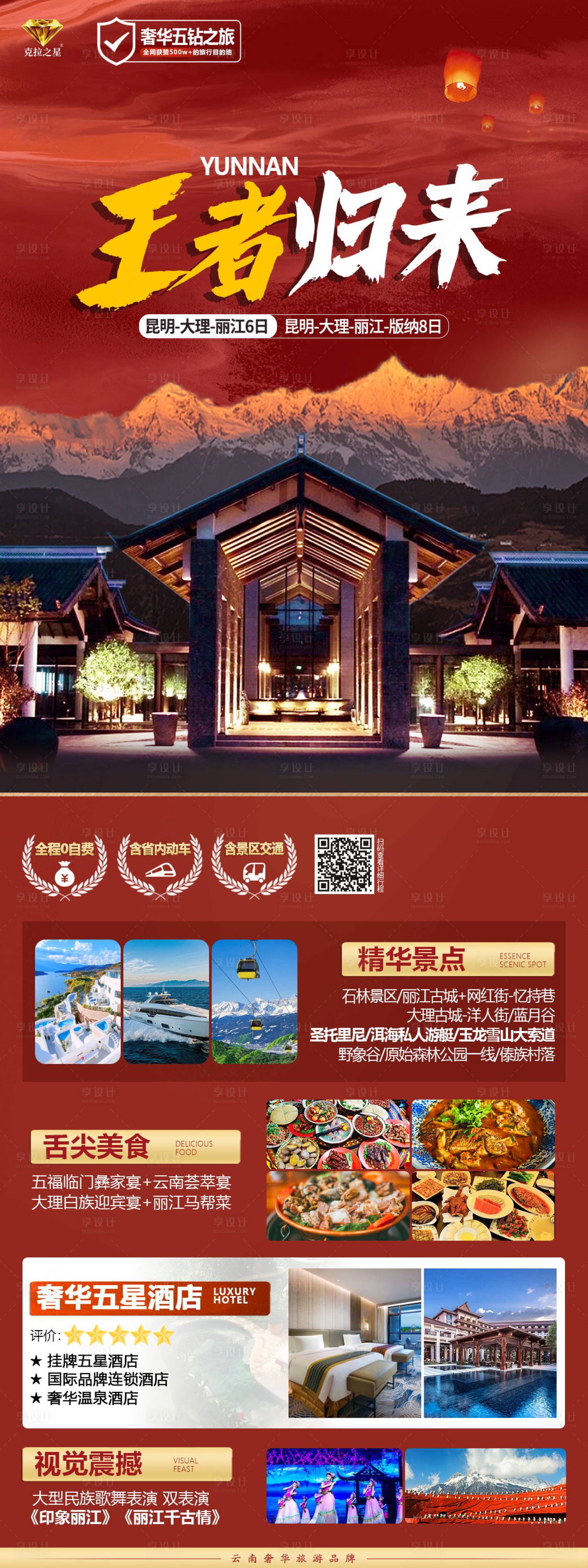 源文件下载【享设计】搜索编号：23640016243831921【云南昆大丽旅游海报】