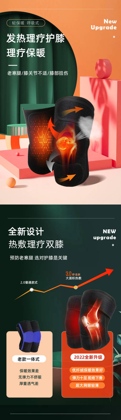 源文件下载【享设计】搜索编号：77980015821374888【护膝按摩器保健用品电商详情页】