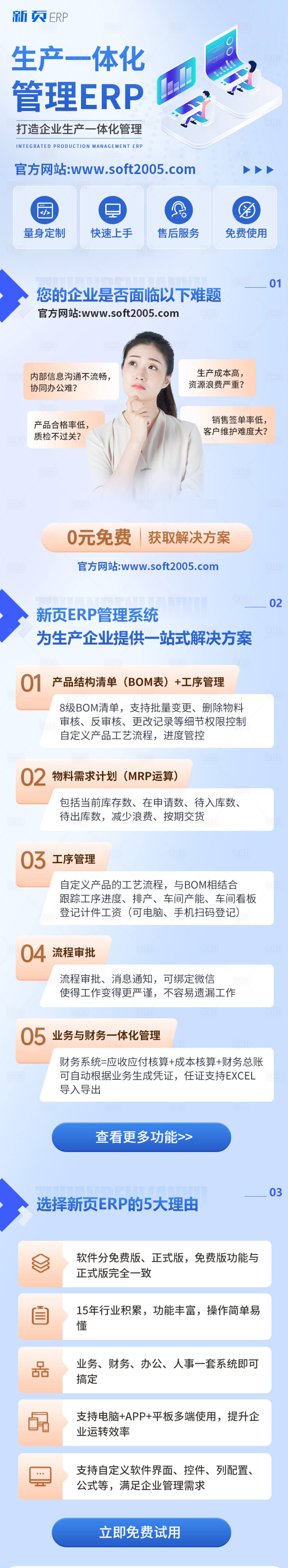 源文件下载【ERP管理软件销售长图海报】编号：20230427181744154