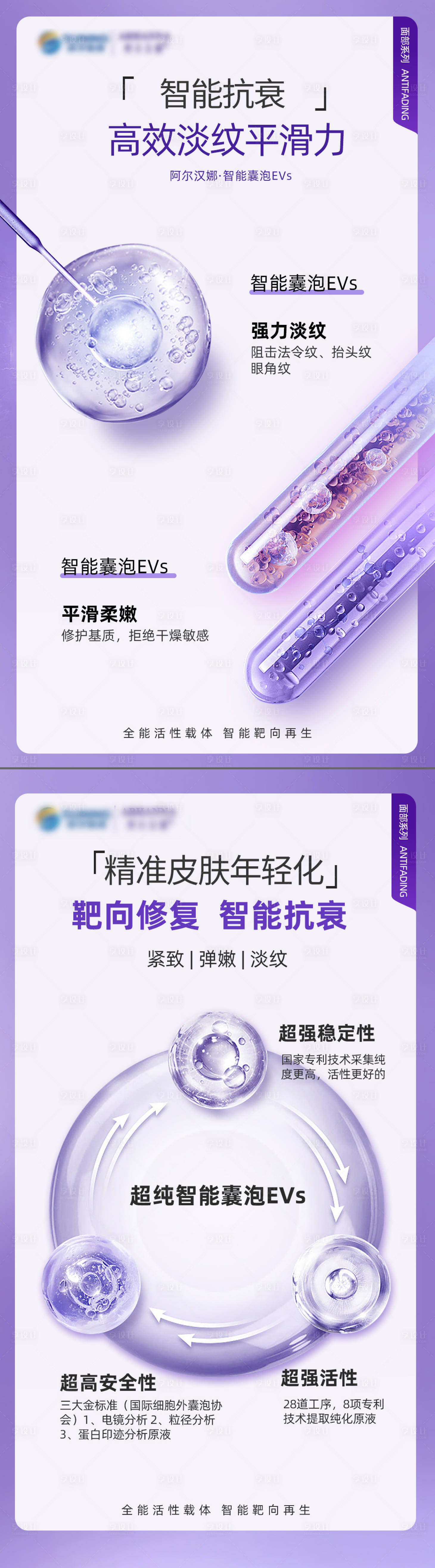 源文件下載【享設計】搜索編號：11410016308676561【智能抗衰外泌體系列海報】