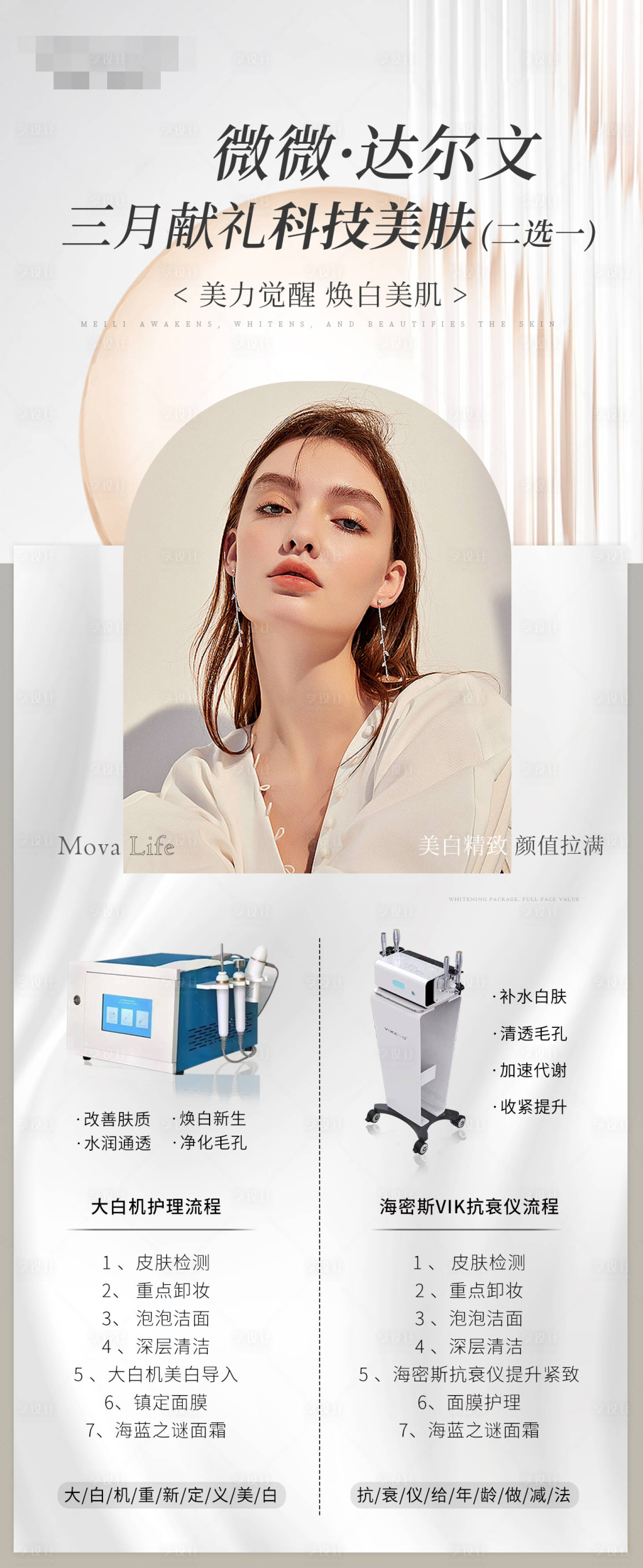 源文件下载【享设计】搜索编号：48150015789396679【科技美肤仪器操作流程】