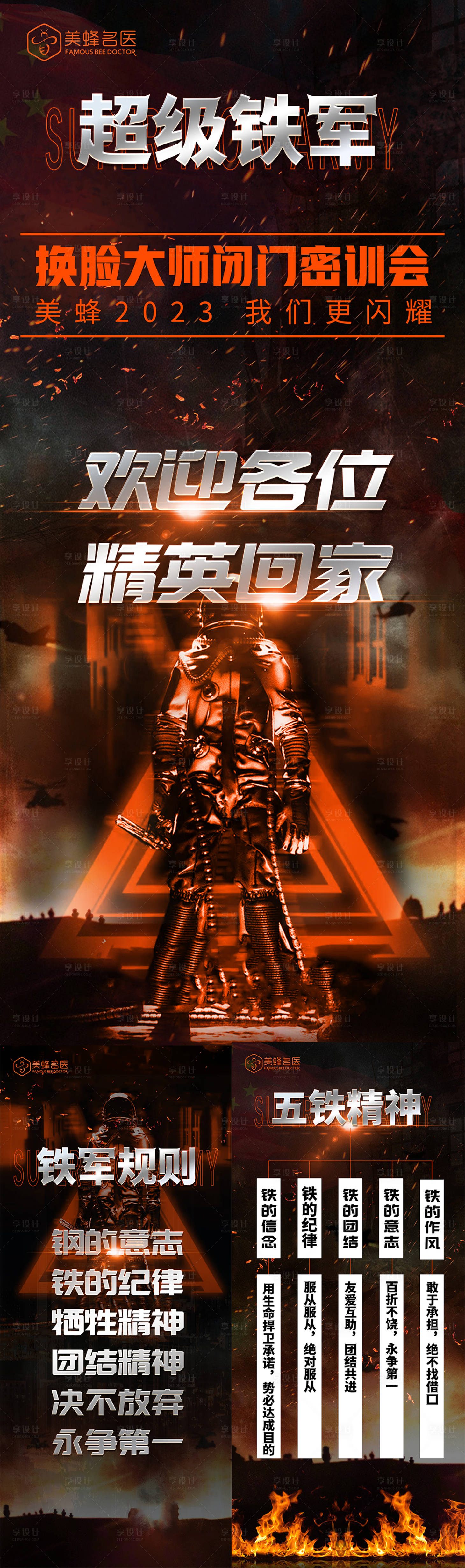 源文件下载【医美铁军内训海报】编号：43010016266812608