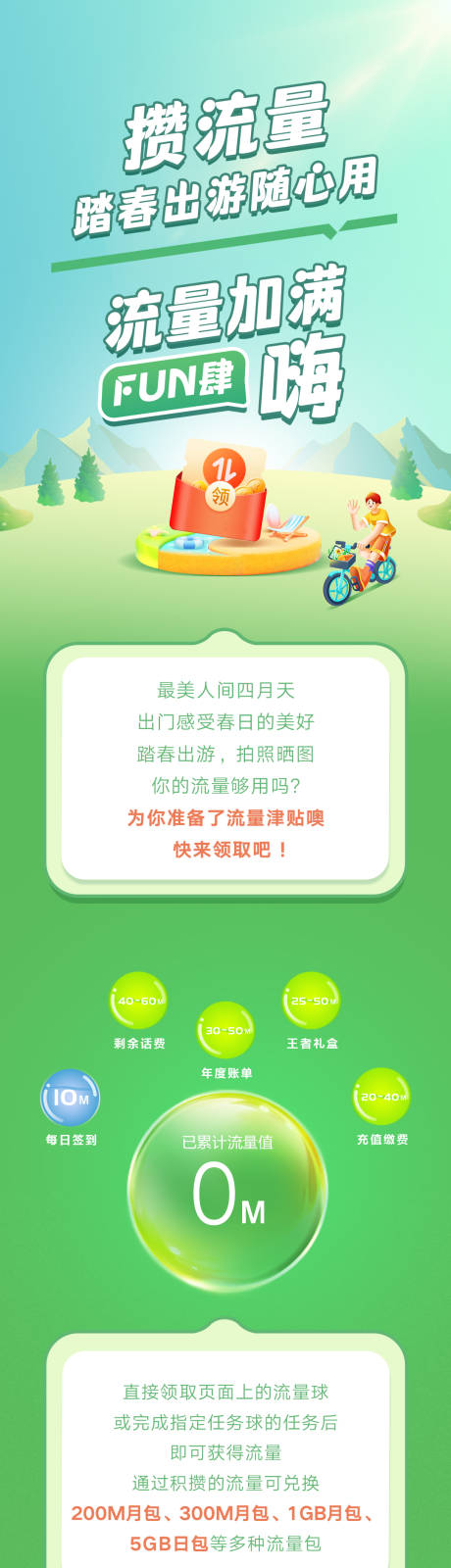 源文件下載【踏春攢流量長圖】編號：66700015807859850