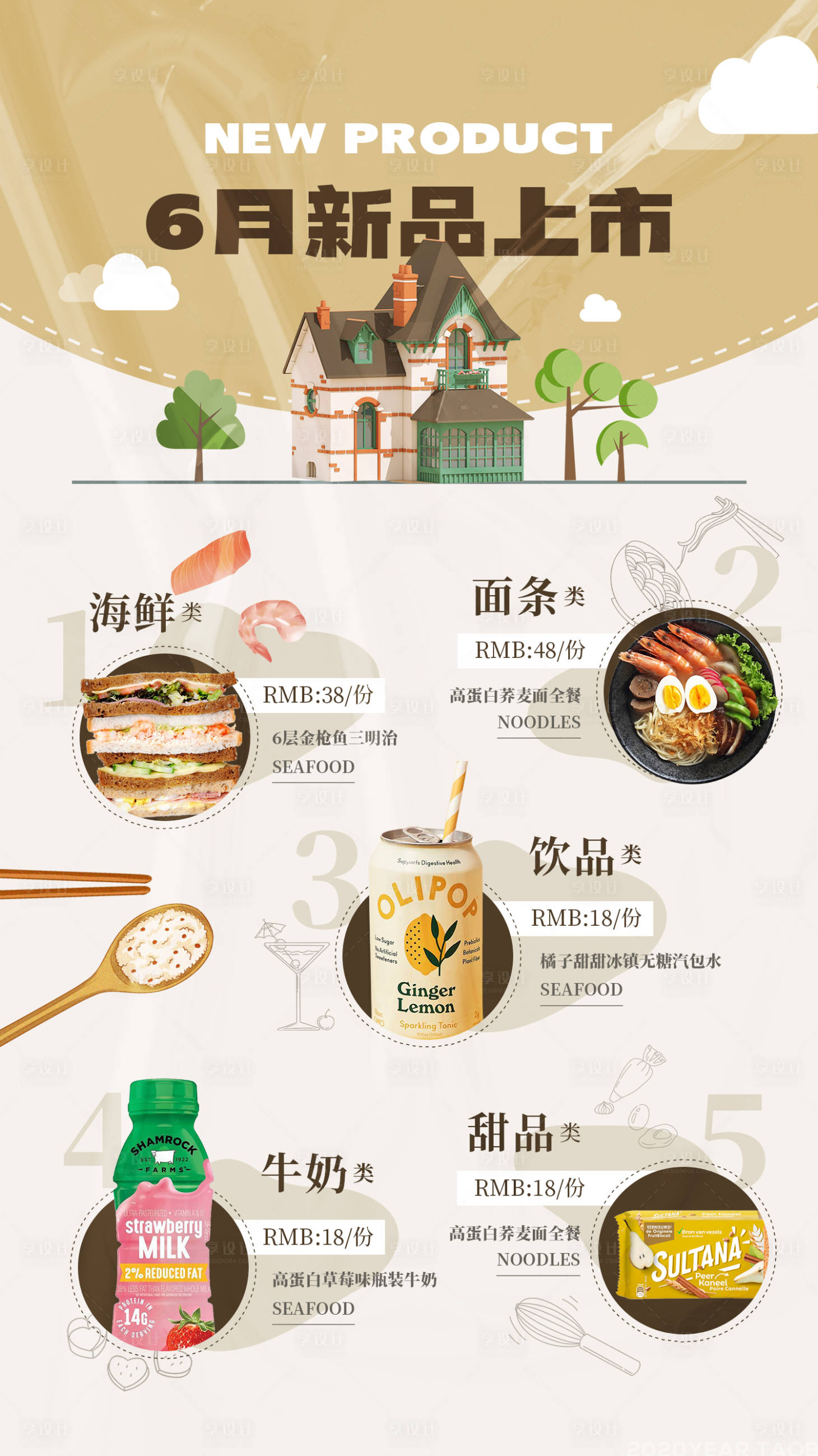 源文件下載【享設計】搜索編號：57150015954052114【簡餐推薦海報】