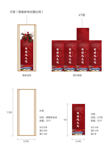 源文件下载【中式地产唐宋活动美陈 】编号：20230421153347402