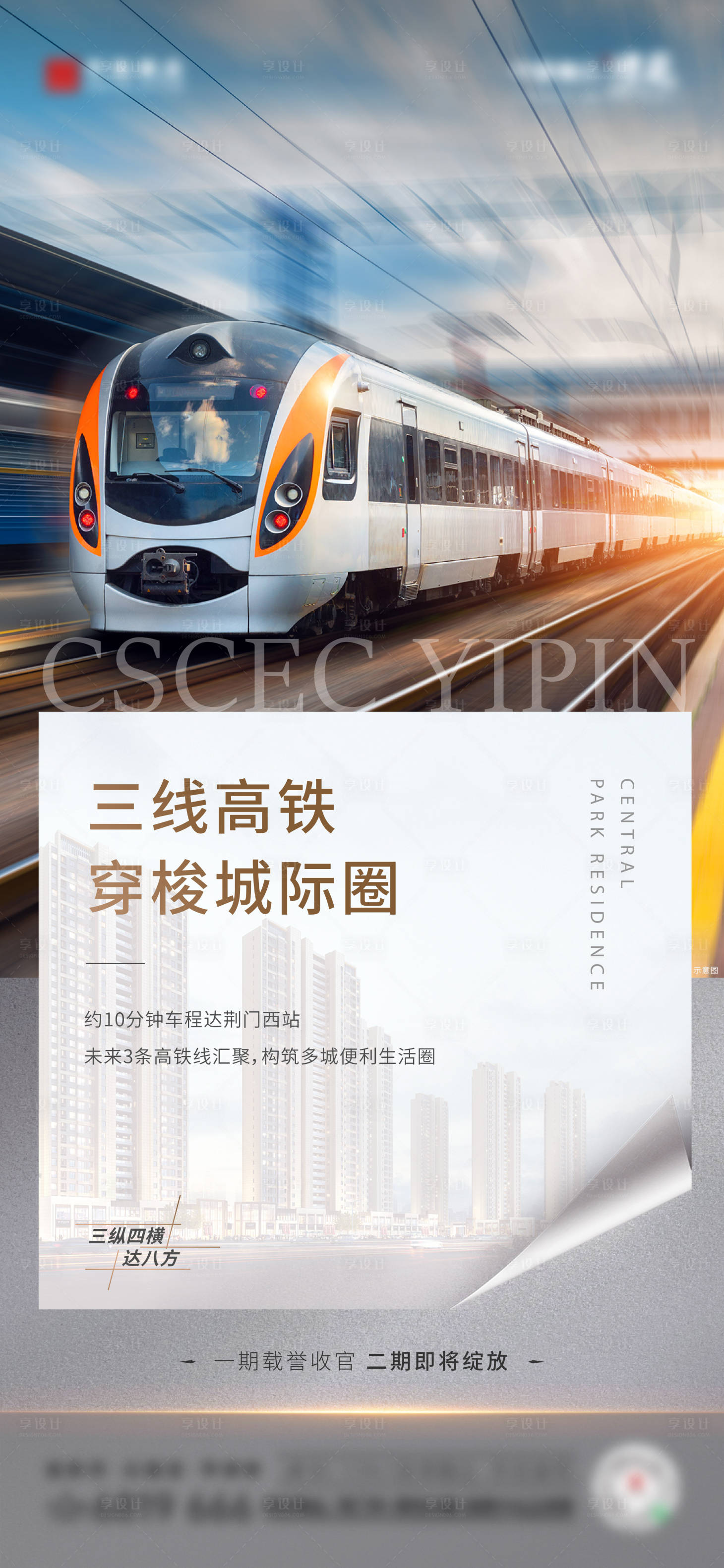 源文件下載【享設計】搜索編號：23250015838086223【地產交通配套海報】