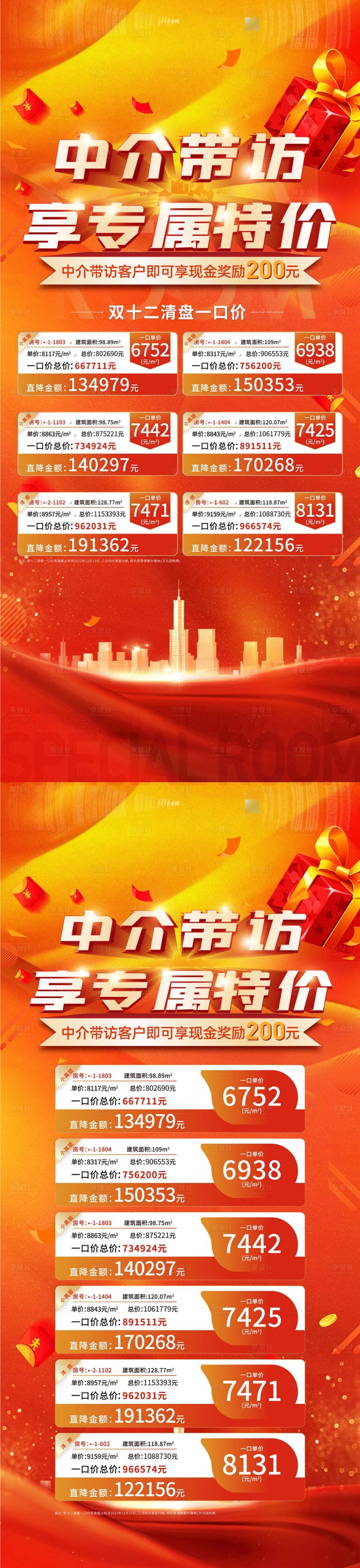源文件下载【享设计】搜索编号：15140016239549659【地产特价房海报】