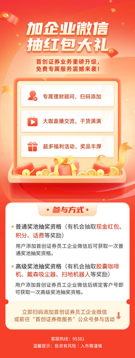 源文件下载【加企业微信抽大包大礼海报】编号：12160016338181976