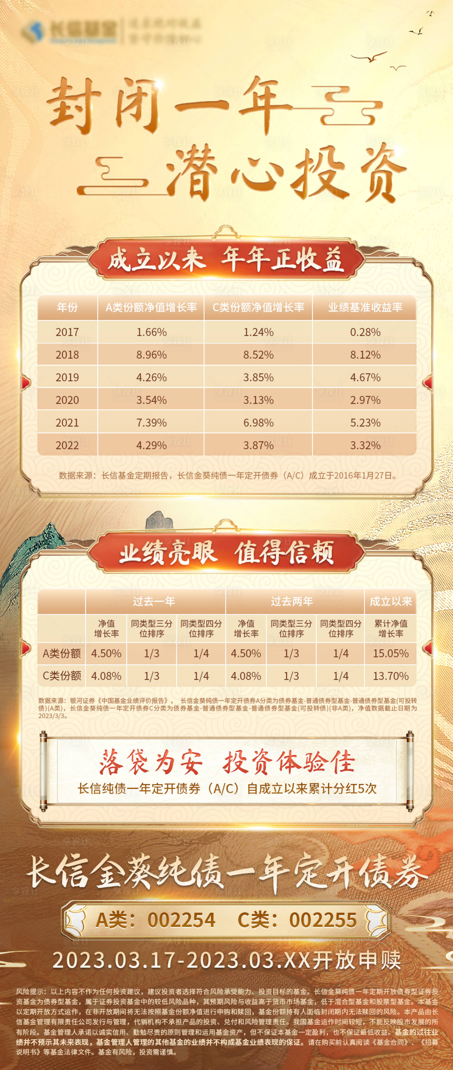 源文件下载【享设计】搜索编号：80930016013256445【金色基金国风国潮海报长图】