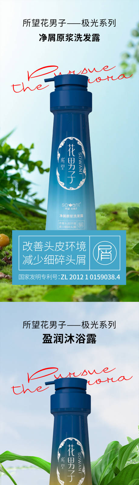 源文件下载【植物草本洗护用品海报】编号：20230414094558292