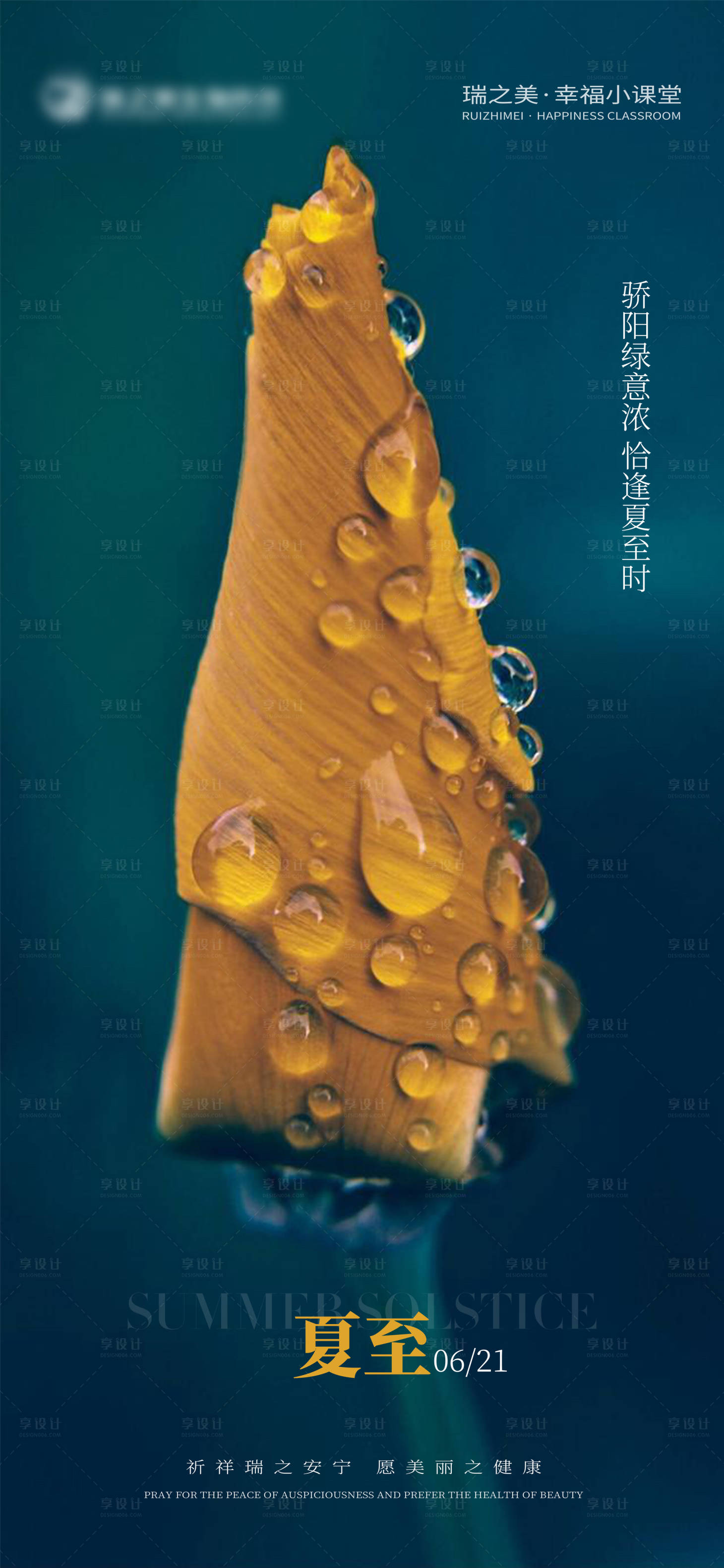 源文件下载【夏至节气海报】编号：70020016130158281