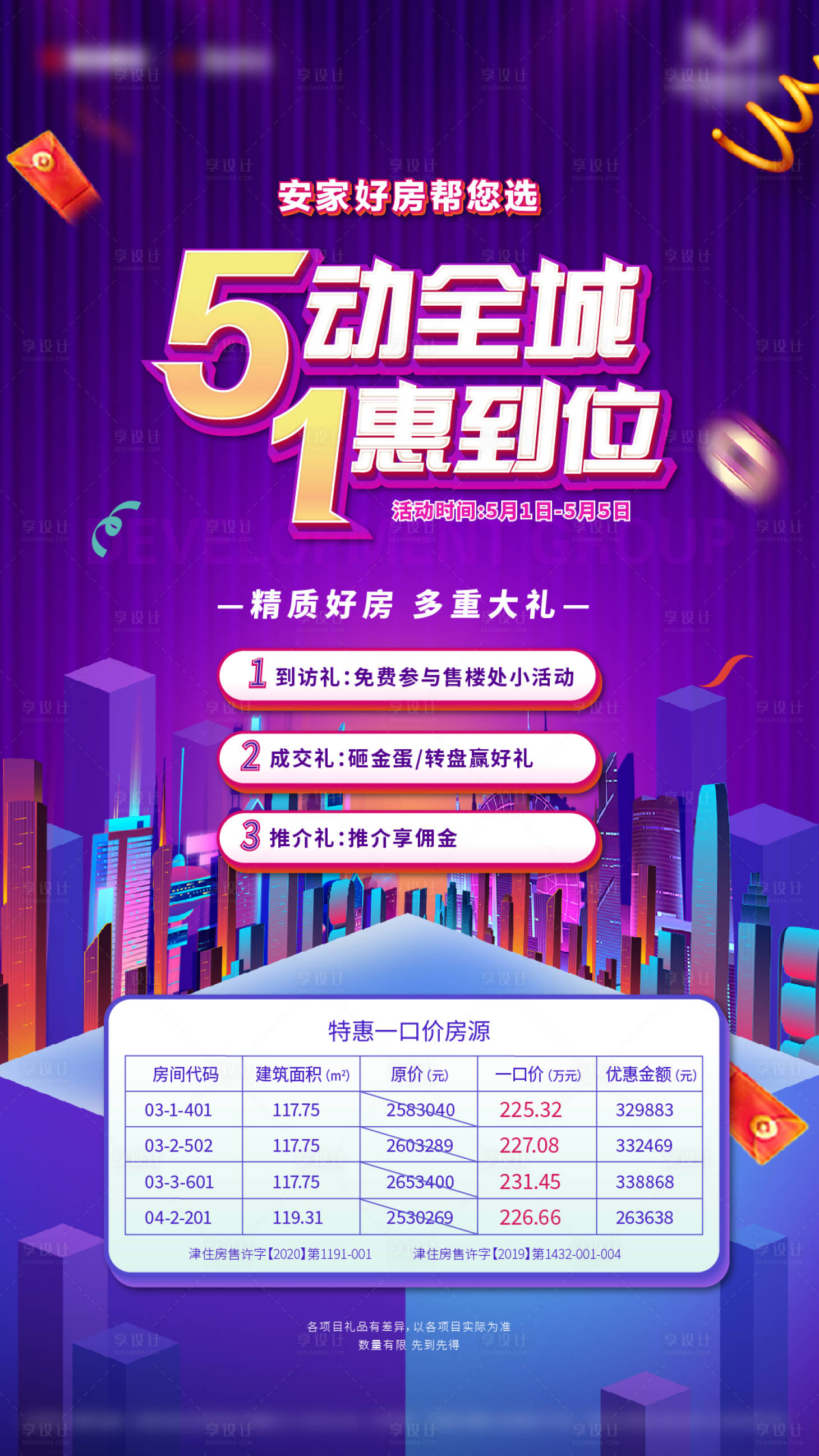 源文件下载【五一狂欢购特惠房源海报】编号：61630016252159887