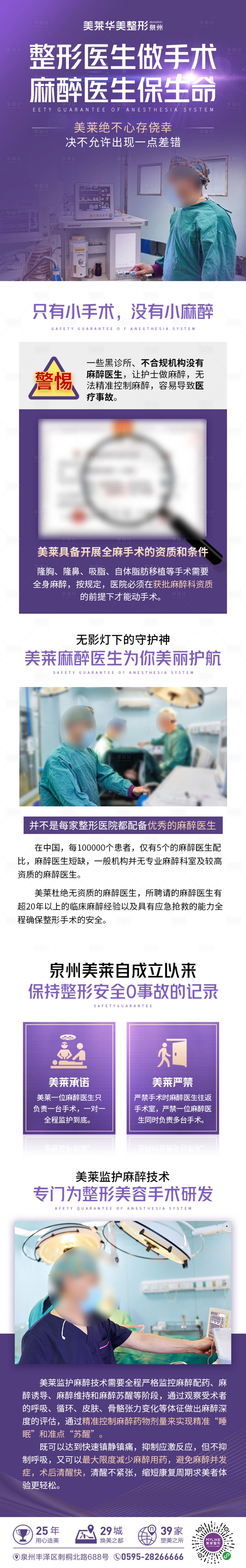 源文件下載【享設計】搜索編號：95020015935482150【安全麻醉醫生長圖】