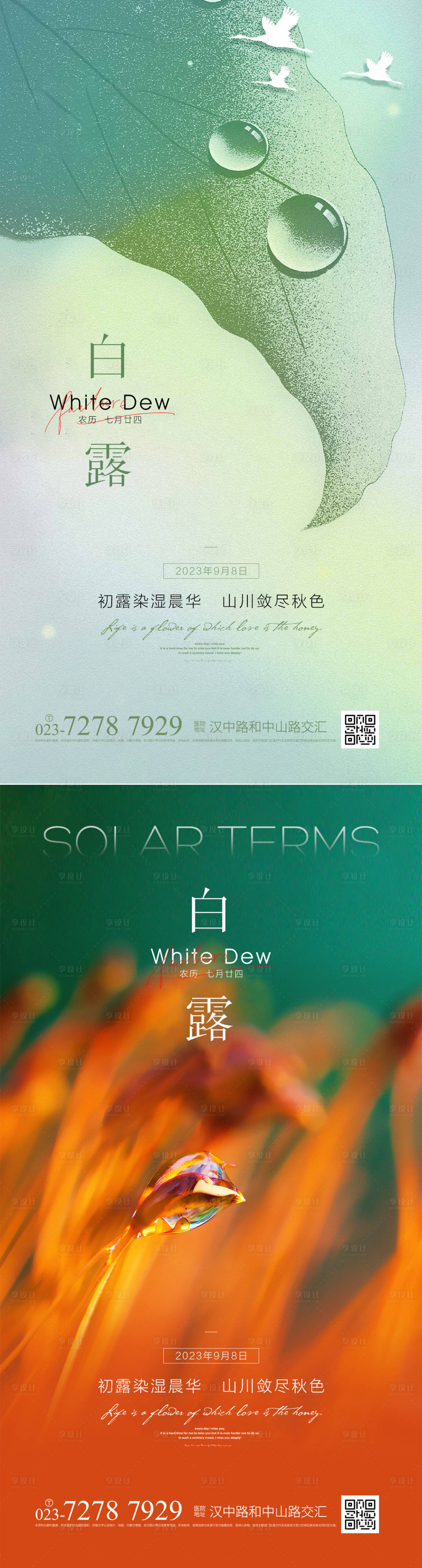 源文件下載【白露海報】編號：62520015935887647
