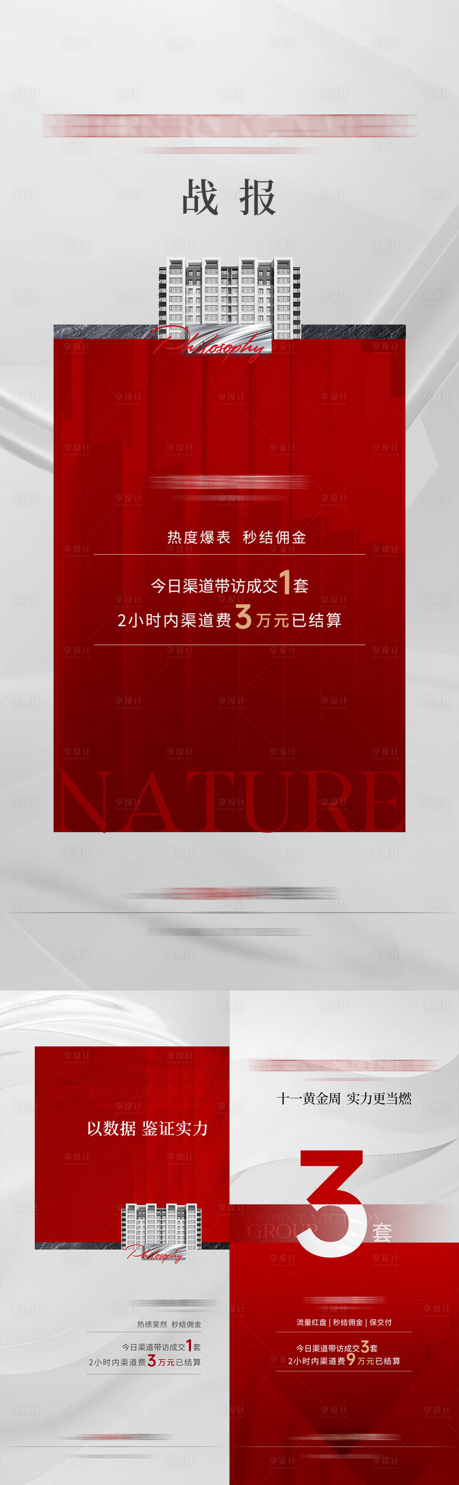 源文件下載【享設(shè)計(jì)】搜索編號：30790016069287562【地產(chǎn)銷售戰(zhàn)績喜報(bào)海報(bào)】