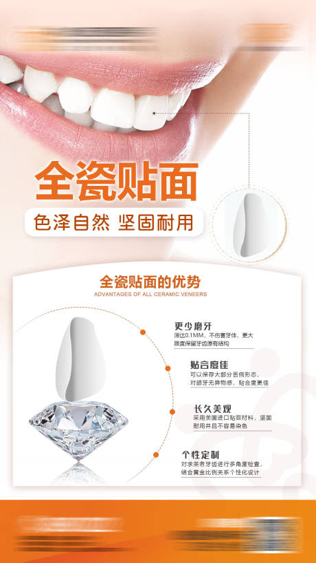 源文件下载【口腔牙齿贴面美白海报】编号：65080016296845641