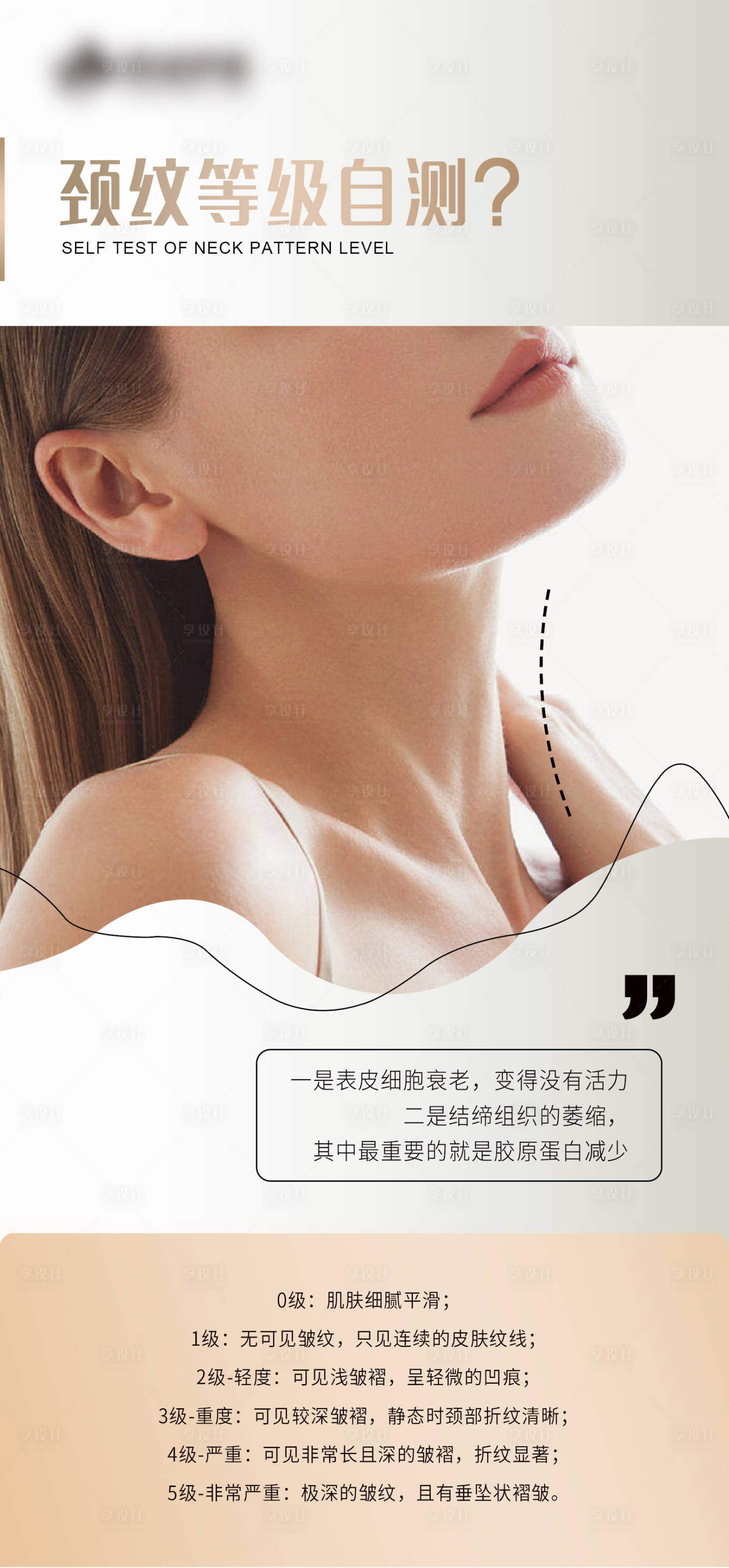 源文件下载【颈纹自测简约海报】编号：98220016291159347