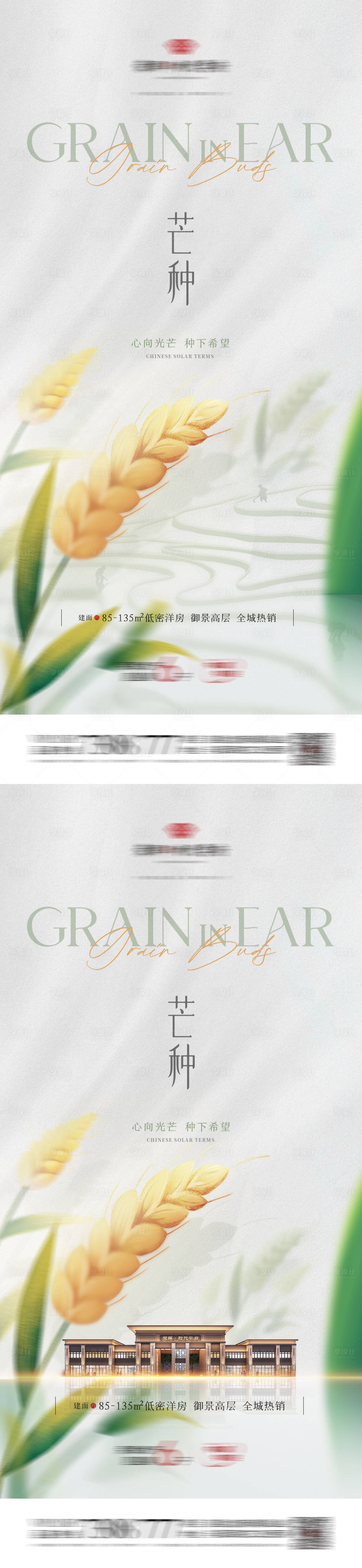 源文件下载【地产芒种谷物节气系列】编号：46940016859377832