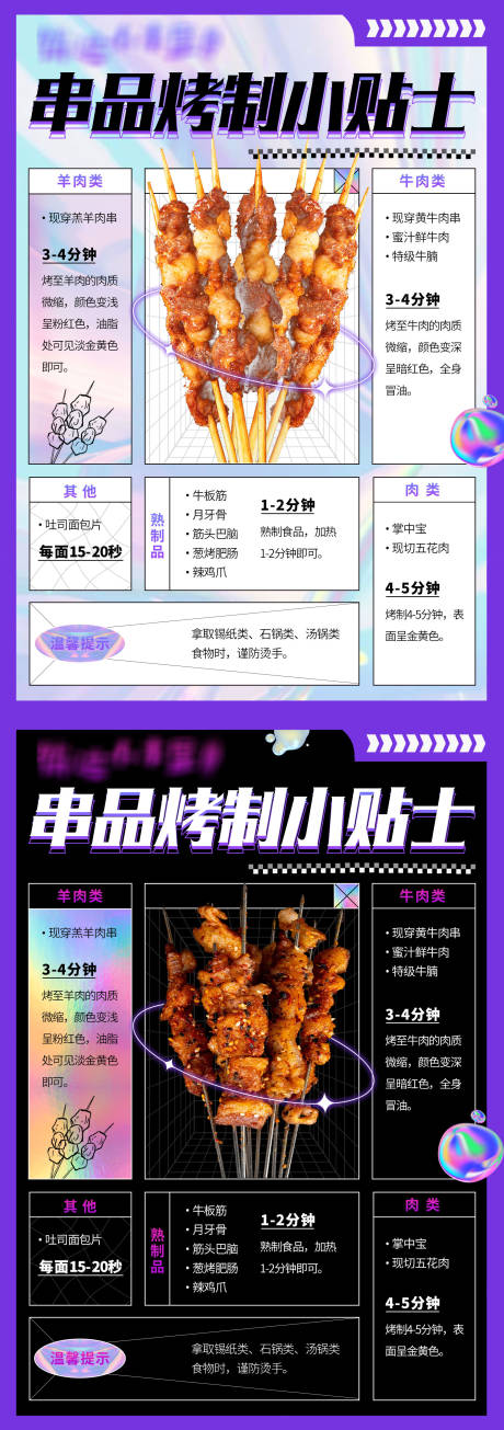 源文件下载【享设计】搜索编号：85250016948642823【烧烤烤串烤肉时长台卡系列海报】