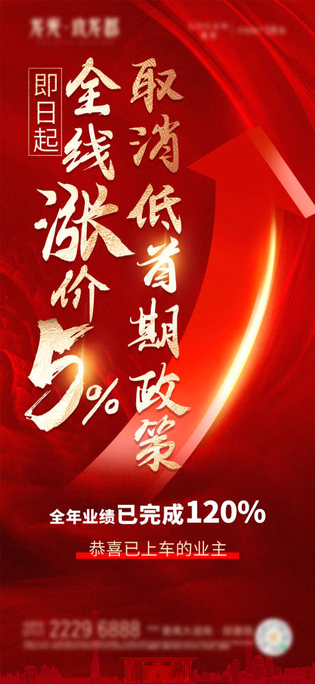 源文件下载【地产涨价热销海报】编号：84500016953364927